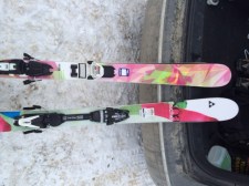 Volkl on the left, Fischer on the right