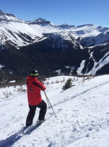 A black run at Lake Louise, AB
