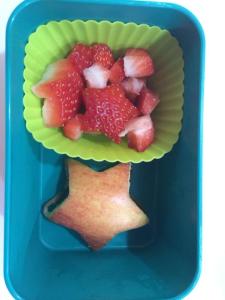 Apple and Strawberries